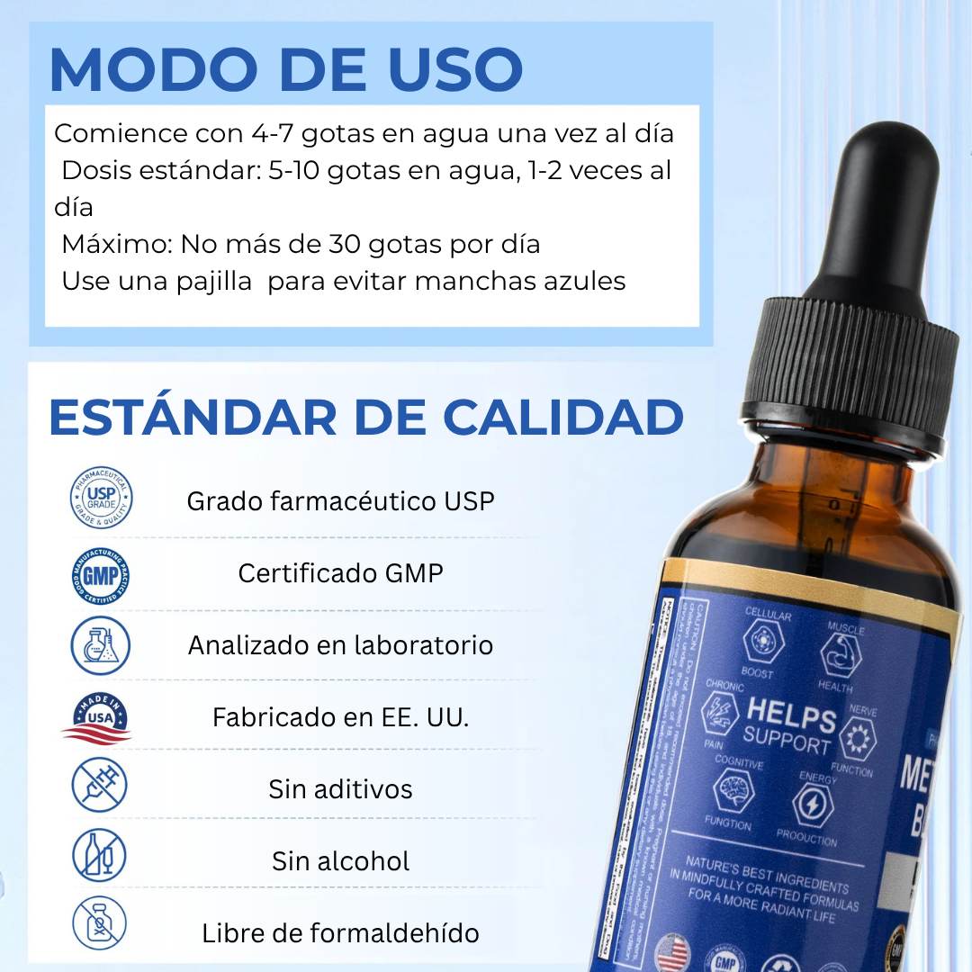 NeuroBlue™ Gotas de Azul de Metileno al 1 % | 30 ml
