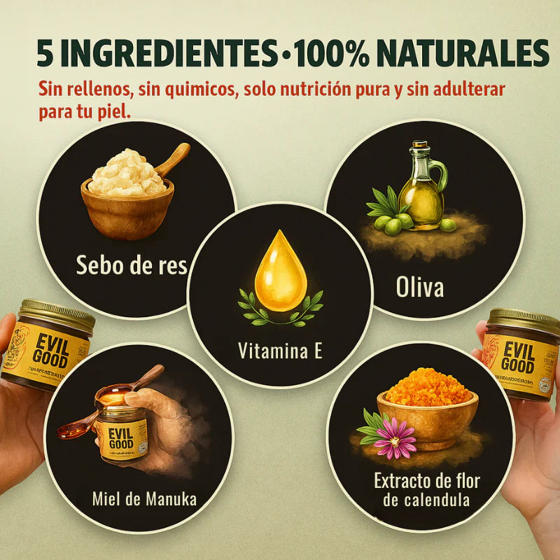 EvilGoods® - Crema Orgánica de Sebo de res