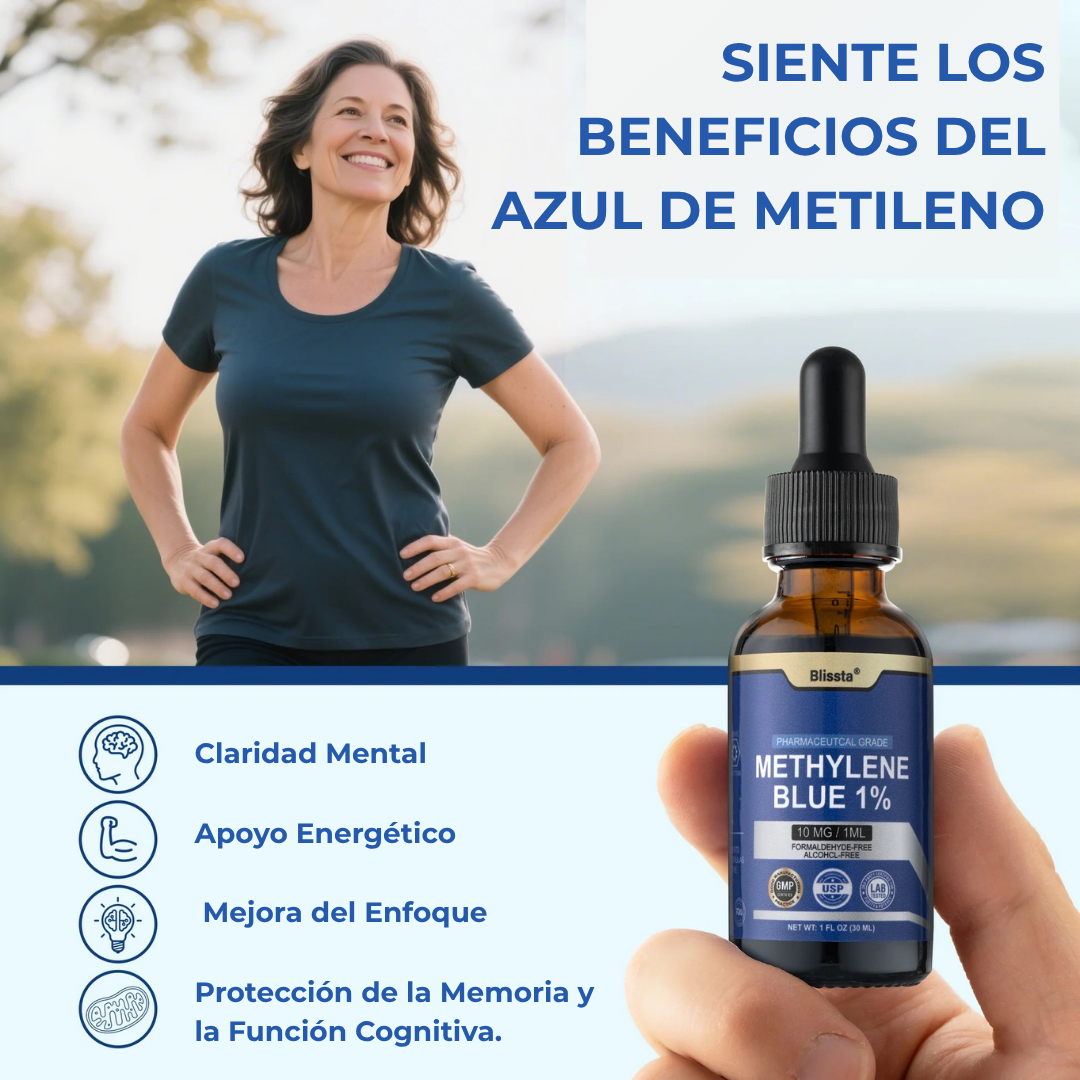 NeuroBlue™ Gotas de Azul de Metileno al 1 % | 30 ml