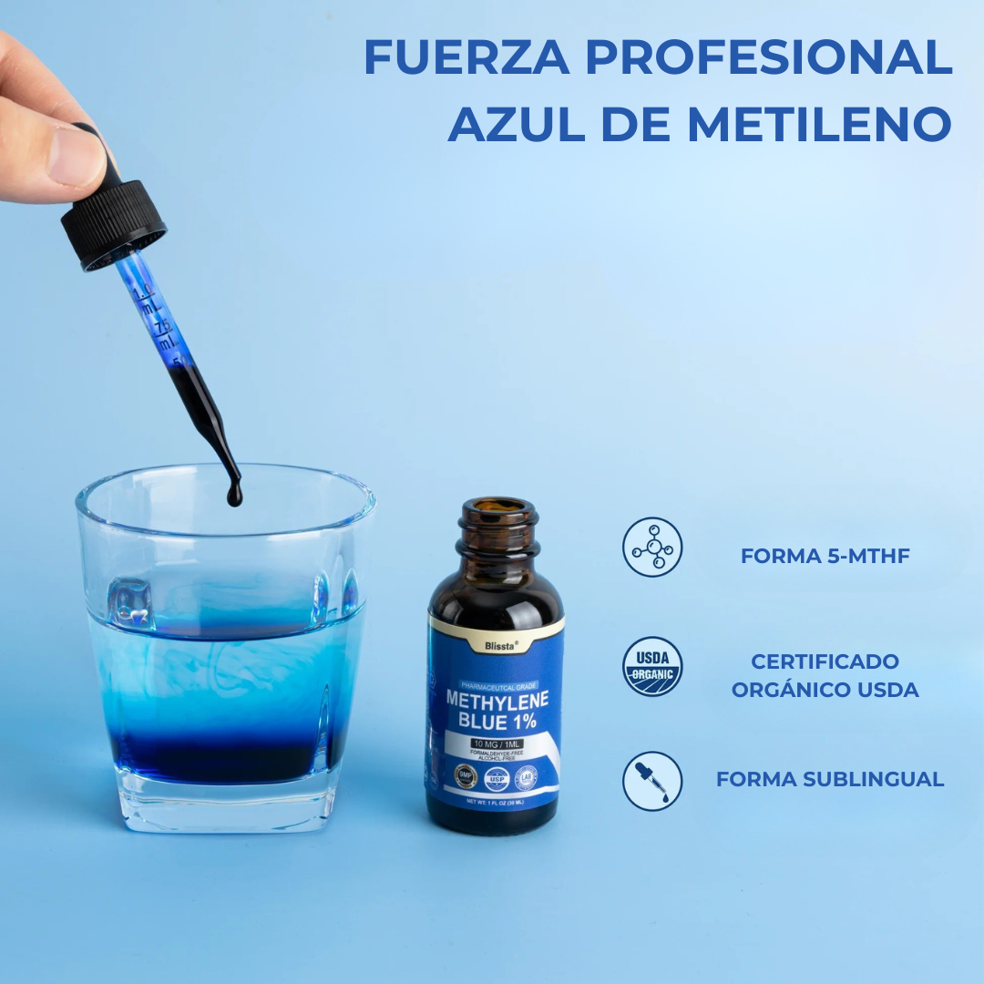 NeuroBlue™ Gotas de Azul de Metileno al 1 % | 30 ml