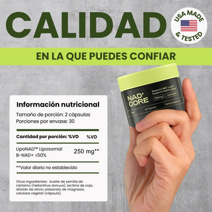 NAD+ de Alta Pureza Anti-Envejecimiento